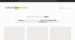 Desktop Screenshot of collegemoment.com