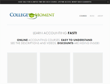 Tablet Screenshot of collegemoment.com